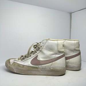 Nike Blazer Mid '77 Vintage Summit White Pink Foam Sneakers (Youth Size 5Y)